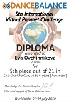 5th International Virtual Parquet Challendge, Worldwide, Овчинникова Ева